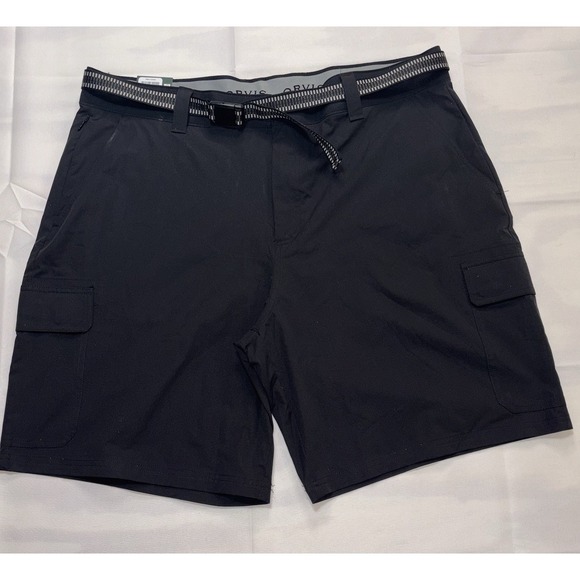 NWT Orvis Black Nylon Stretch Waist Cargo Belted Men's‎ Size 40" - Picture 1 of 10